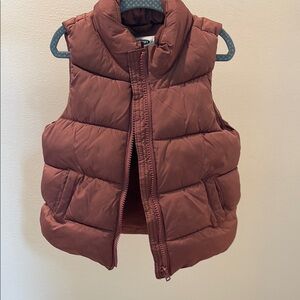 Mauve Puffer Vest for your little 3T